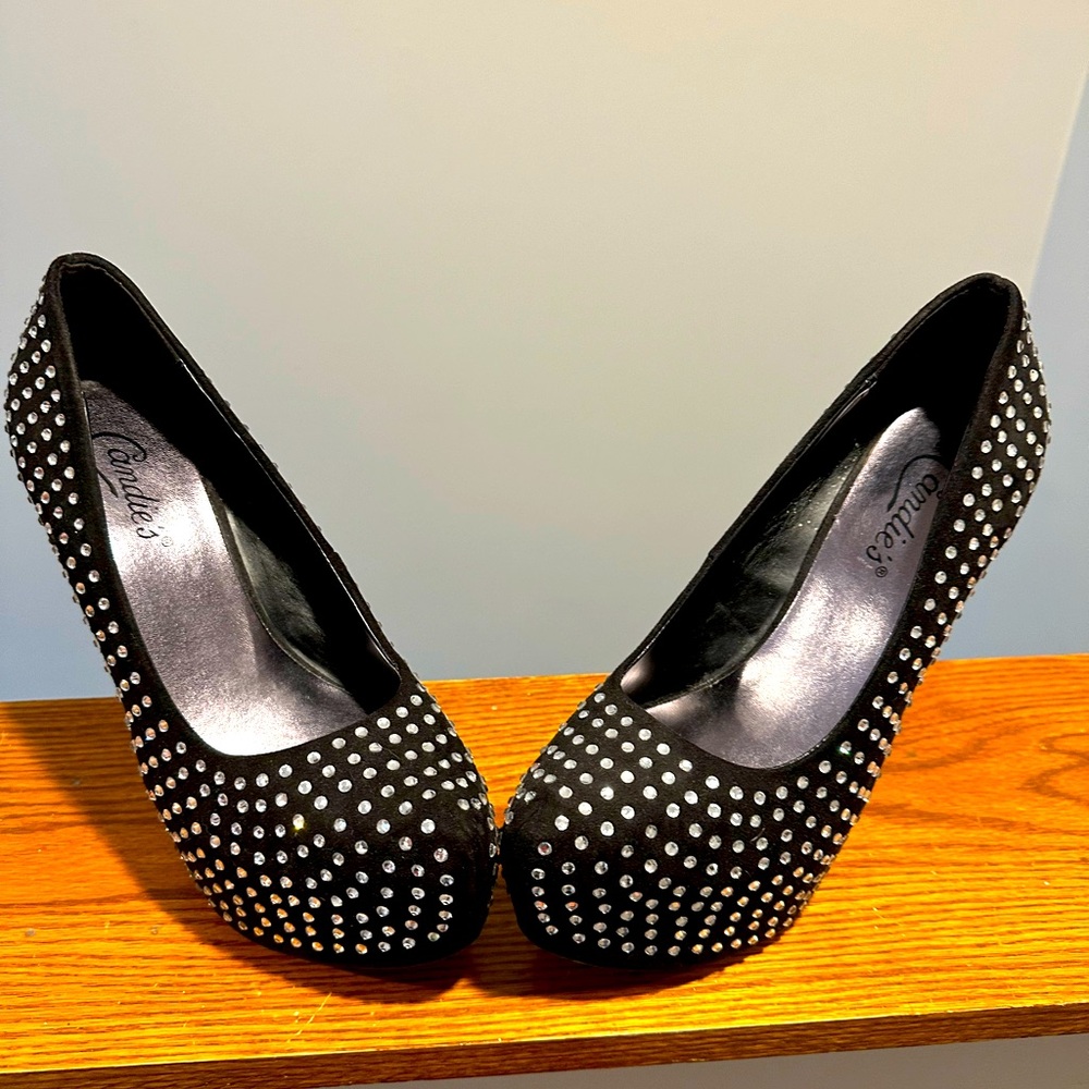Candie’s Rhinestone Embellished Stiletto Heels